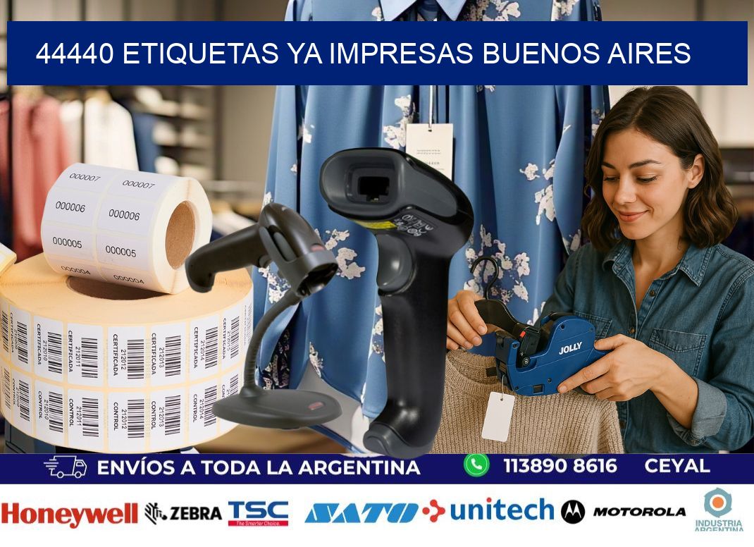 44440 ETIQUETAS YA IMPRESAS BUENOS AIRES