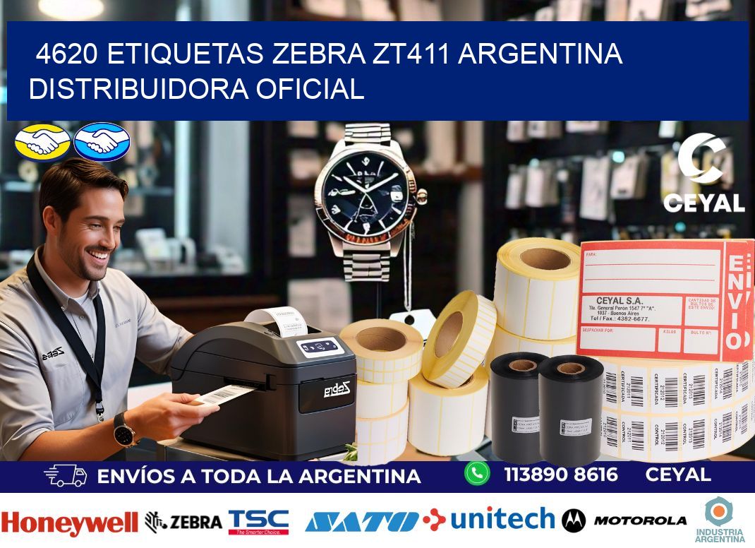4620 etiquetas zebra zt411 argentina DISTRIBUIDORA OFICIAL