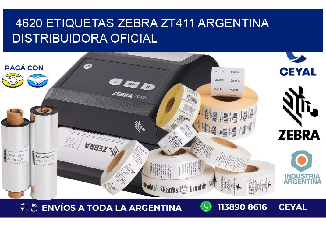 4620 etiquetas zebra zt411 argentina DISTRIBUIDORA OFICIAL