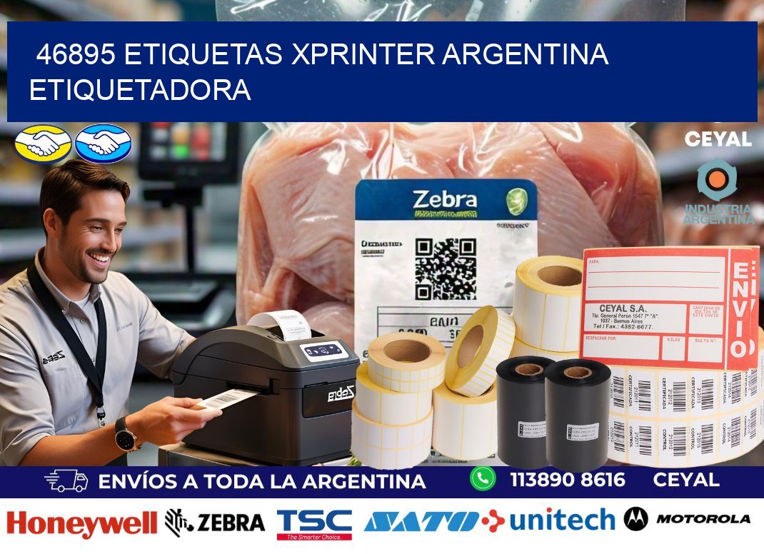 46895 etiquetas xprinter argentina ETIQUETADORA