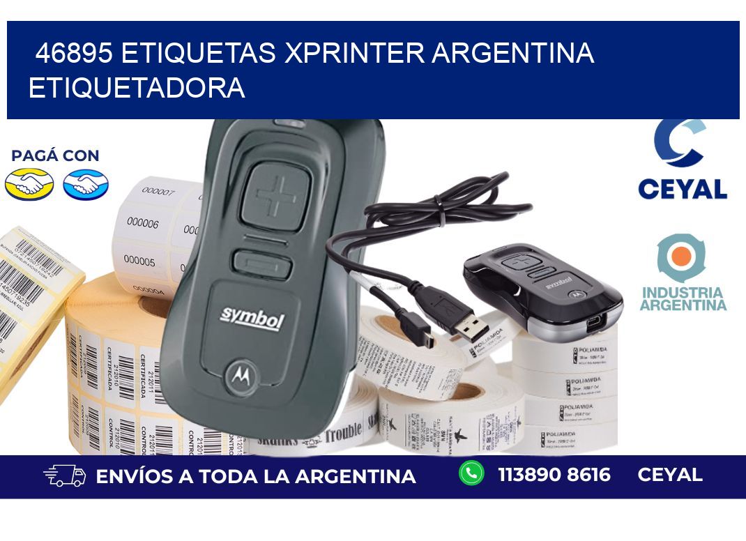 46895 etiquetas xprinter argentina ETIQUETADORA