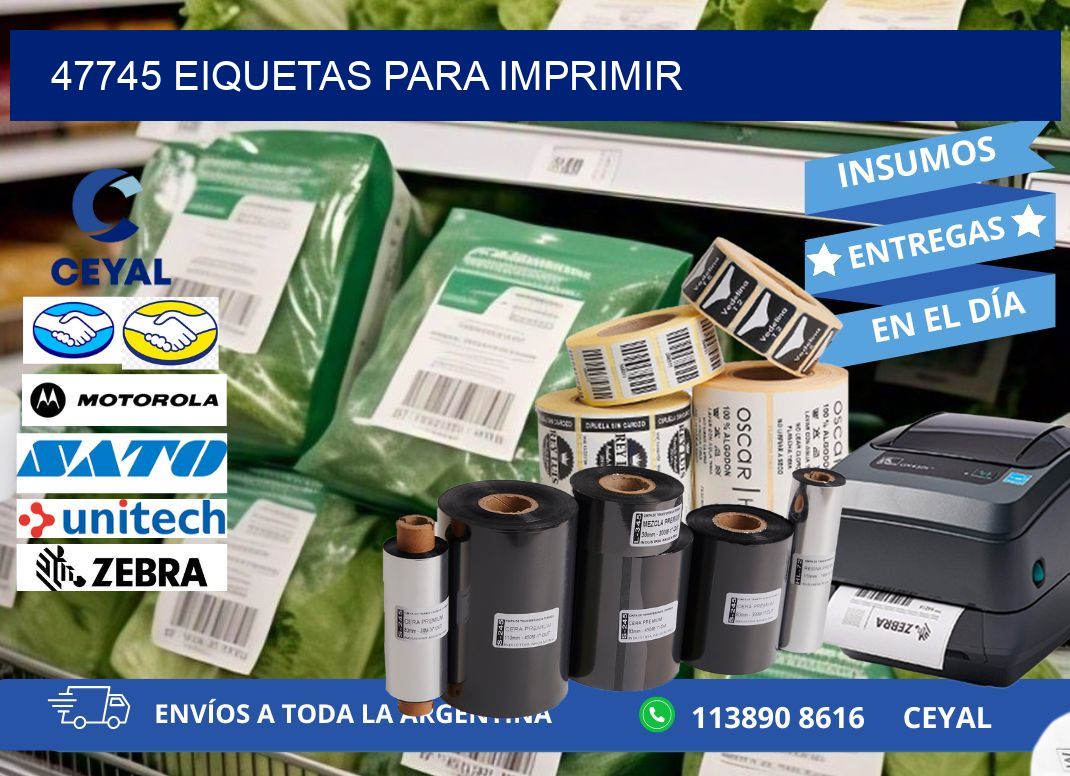 47745 EIQUETAS PARA IMPRIMIR