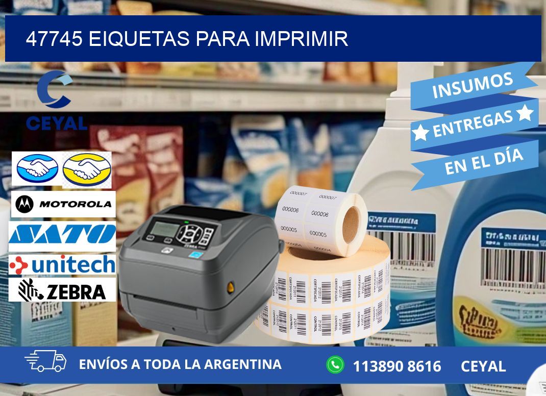 47745 EIQUETAS PARA IMPRIMIR