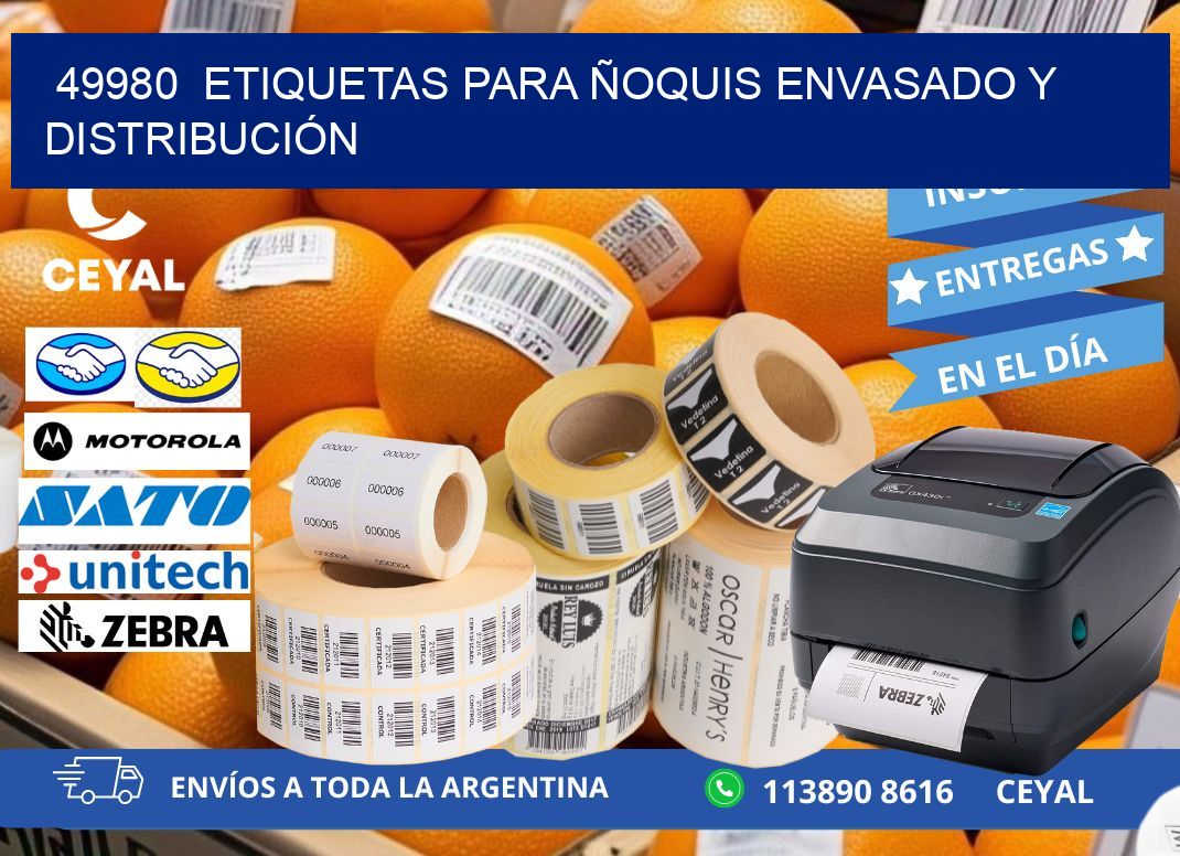 49980  ETIQUETAS PARA ÑOQUIS ENVASADO Y DISTRIBUCIÓN