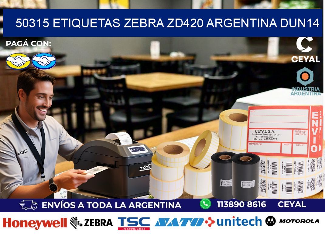 50315 etiquetas zebra zd420 argentina DUN14