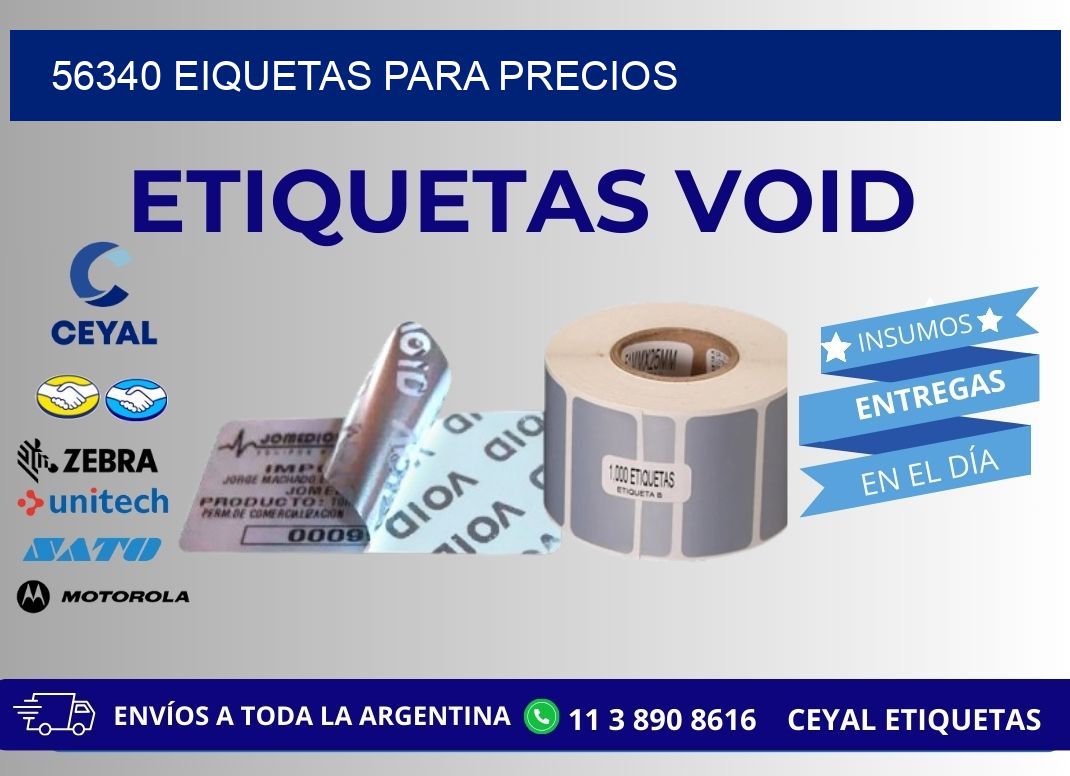 56340 EIQUETAS PARA PRECIOS
