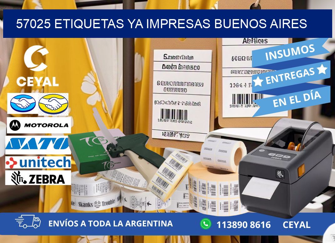 57025 ETIQUETAS YA IMPRESAS BUENOS AIRES