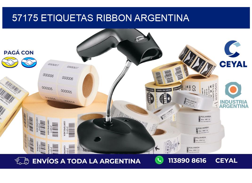 57175 etiquetas ribbon argentina