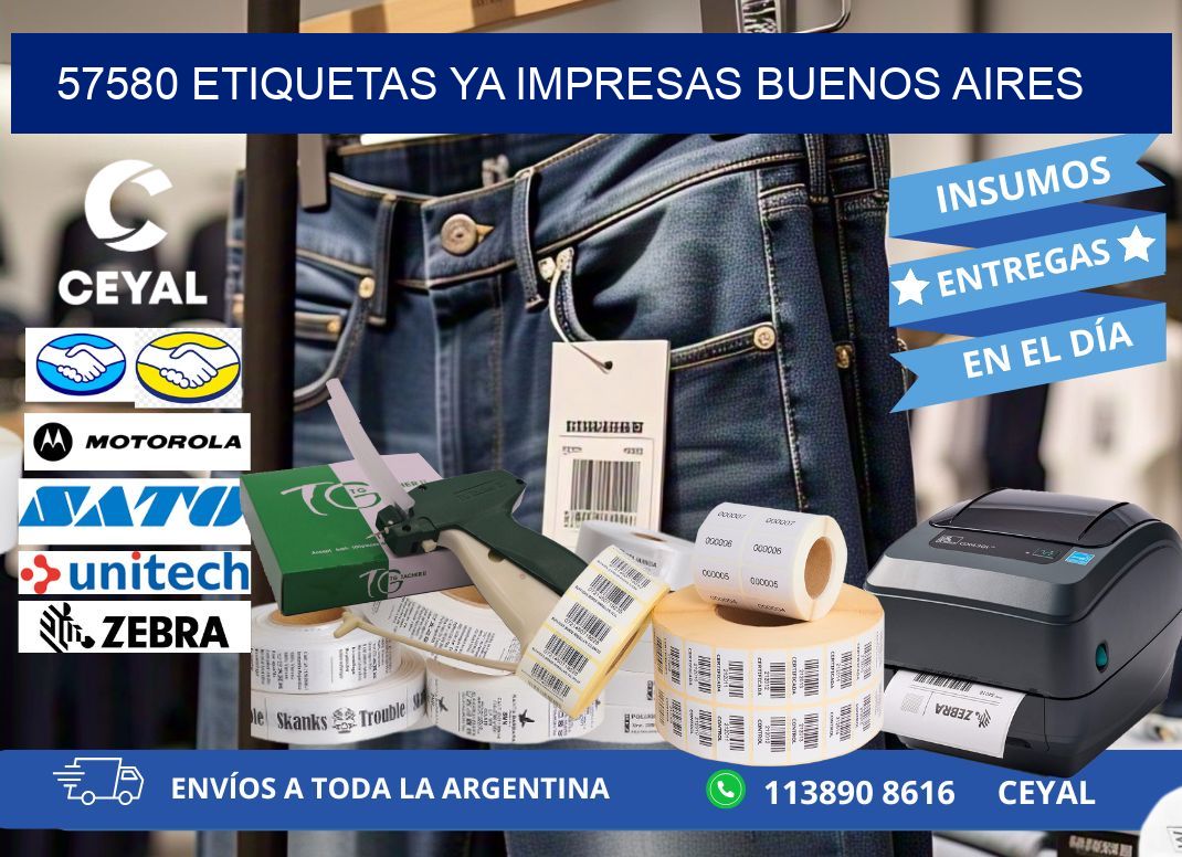 57580 ETIQUETAS YA IMPRESAS BUENOS AIRES