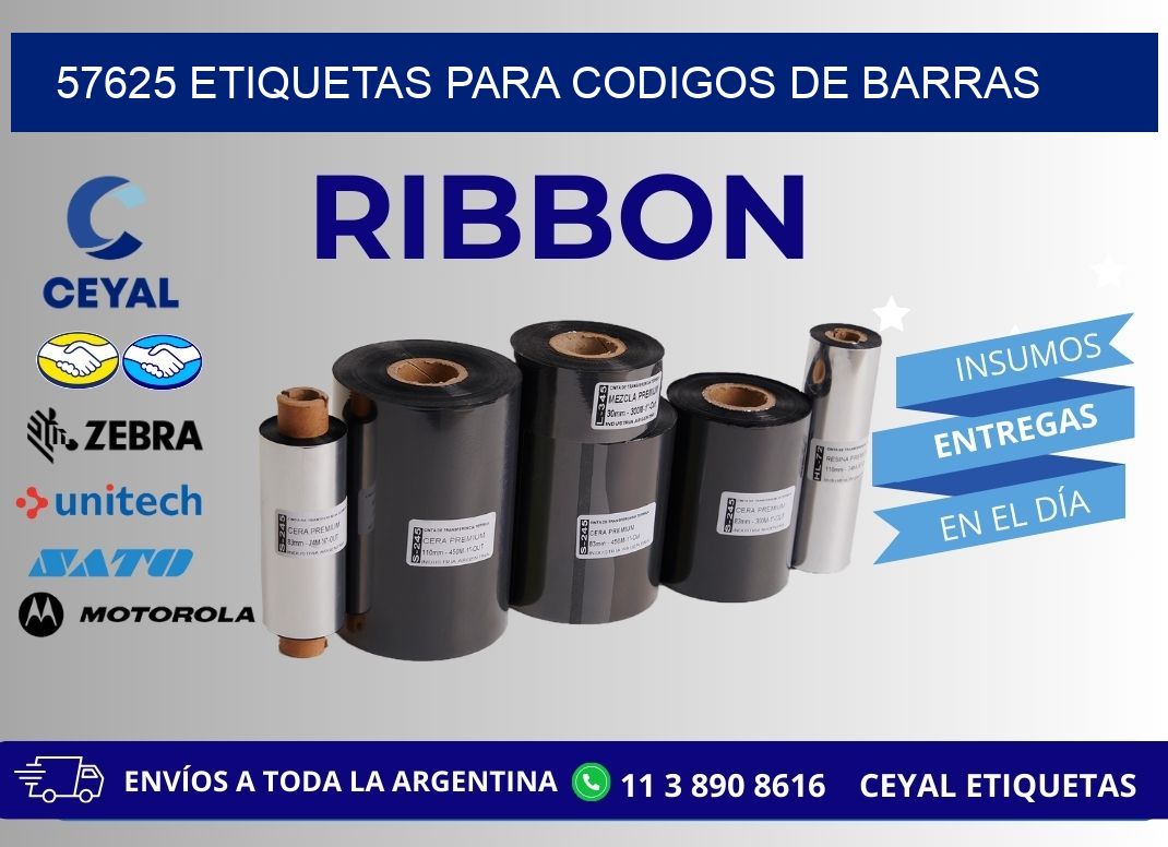 57625 ETIQUETAS PARA CODIGOS DE BARRAS