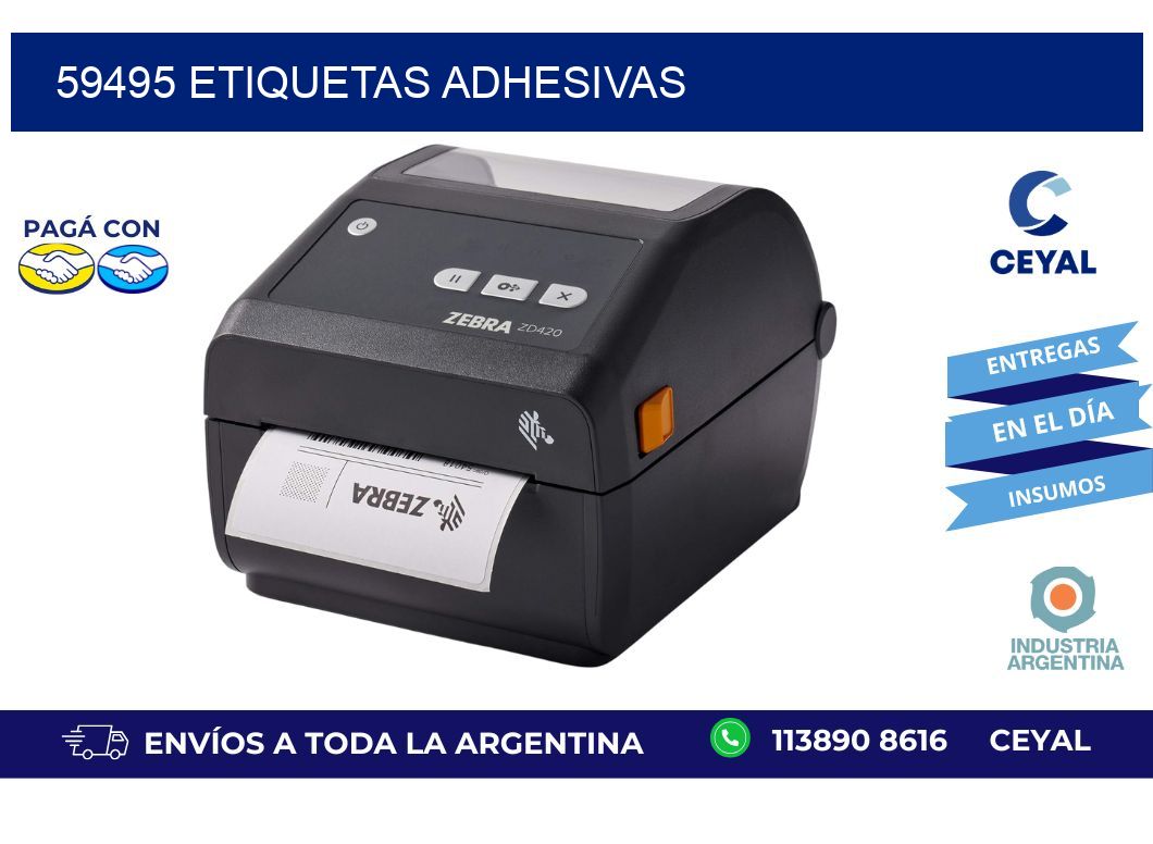 59495 ETIQUETAS ADHESIVAS