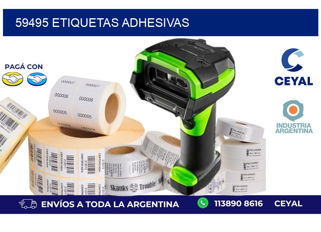 59495 ETIQUETAS ADHESIVAS