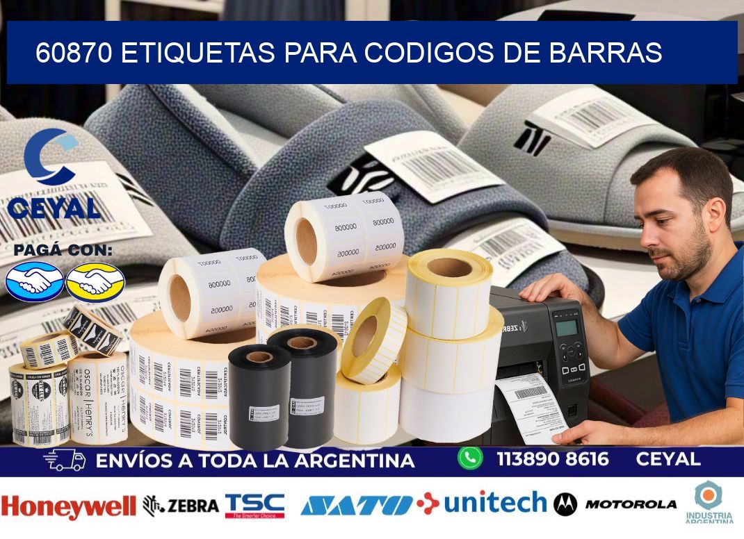 60870 ETIQUETAS PARA CODIGOS DE BARRAS