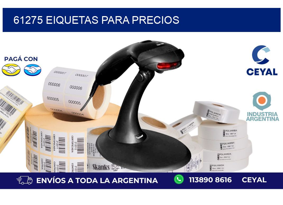 61275 EIQUETAS PARA PRECIOS