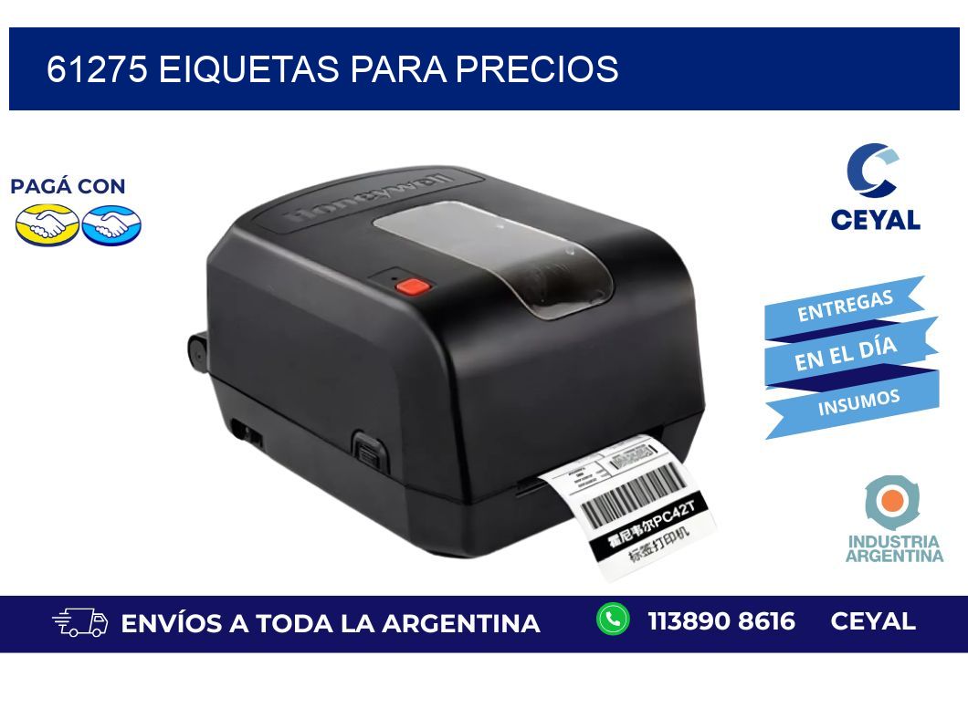 61275 EIQUETAS PARA PRECIOS