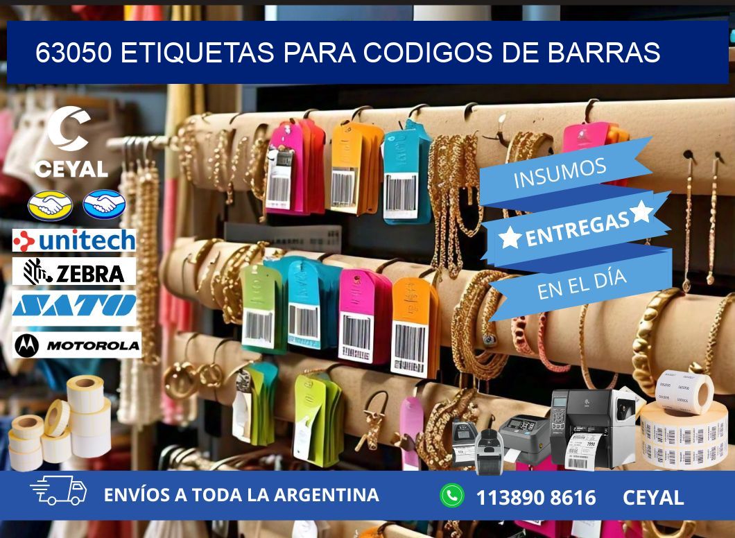 63050 ETIQUETAS PARA CODIGOS DE BARRAS
