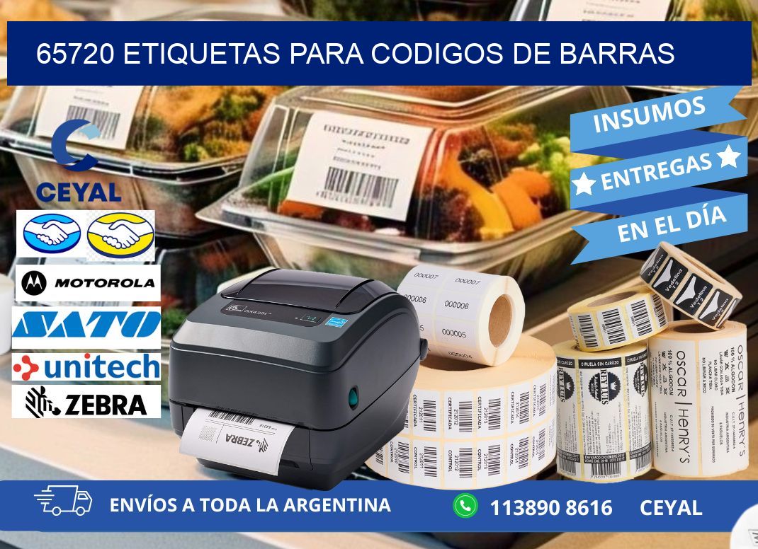 65720 ETIQUETAS PARA CODIGOS DE BARRAS