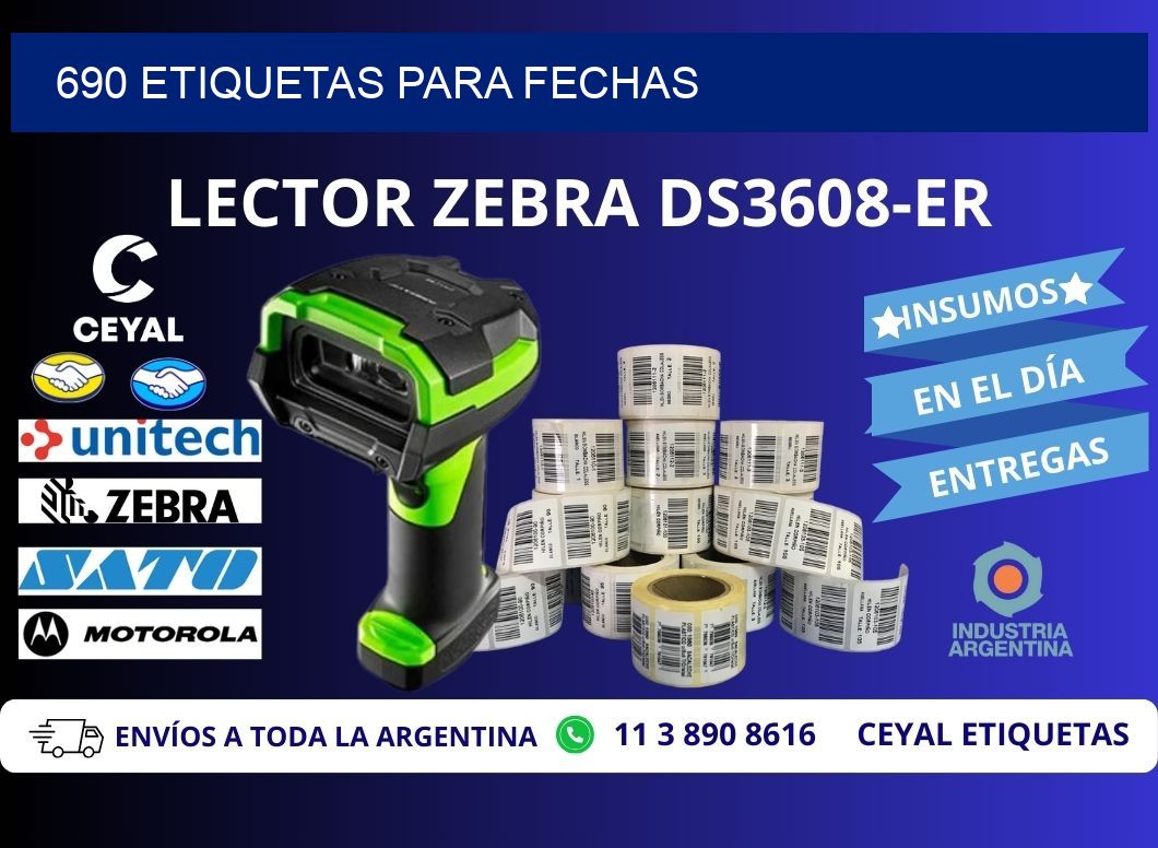 690 ETIQUETAS PARA FECHAS