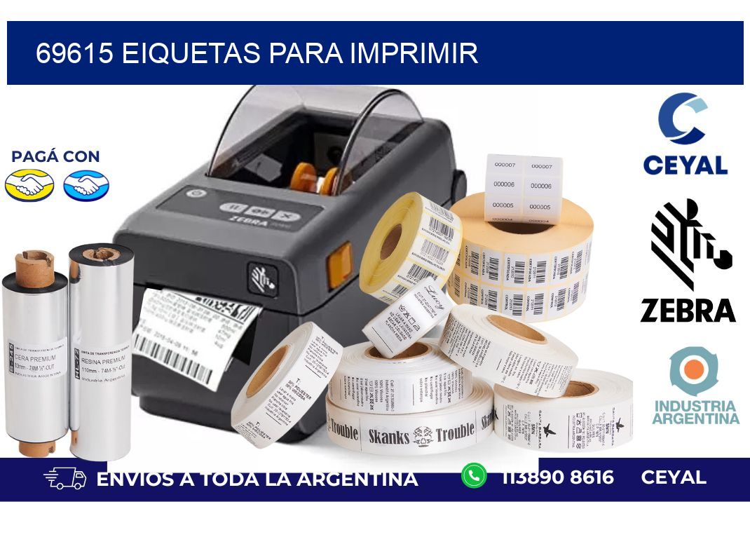 69615 EIQUETAS PARA IMPRIMIR