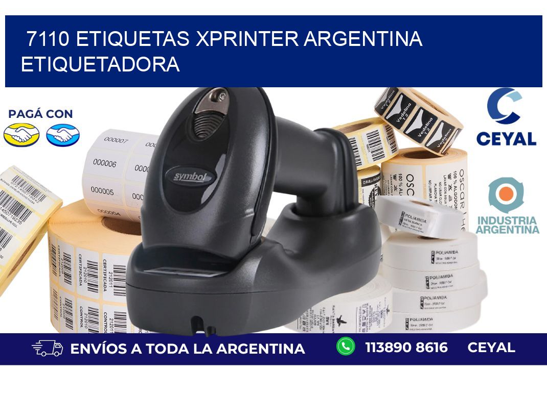 7110 etiquetas xprinter argentina ETIQUETADORA