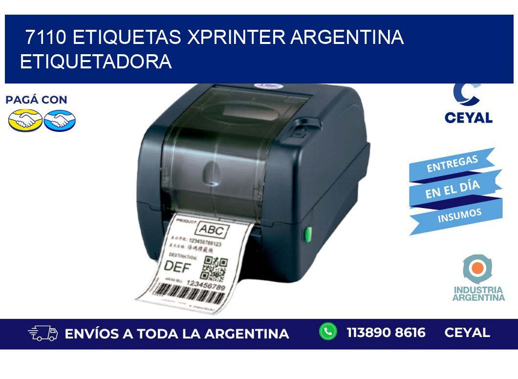 7110 etiquetas xprinter argentina ETIQUETADORA