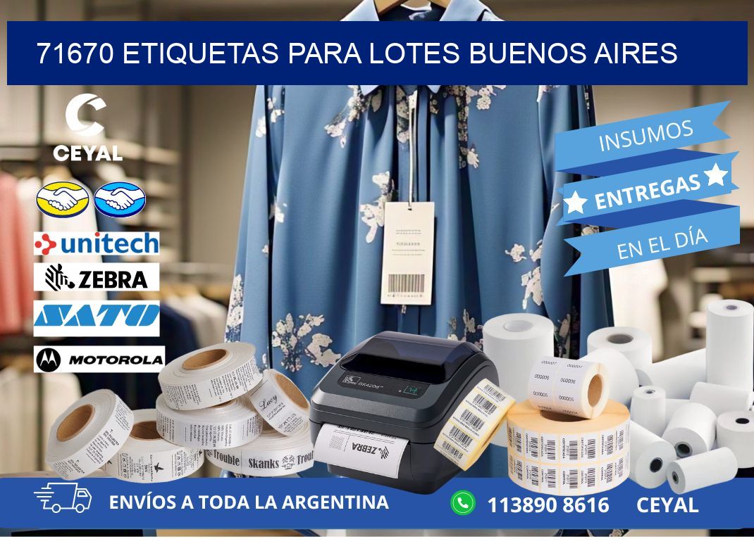 71670 ETIQUETAS PARA LOTES BUENOS AIRES