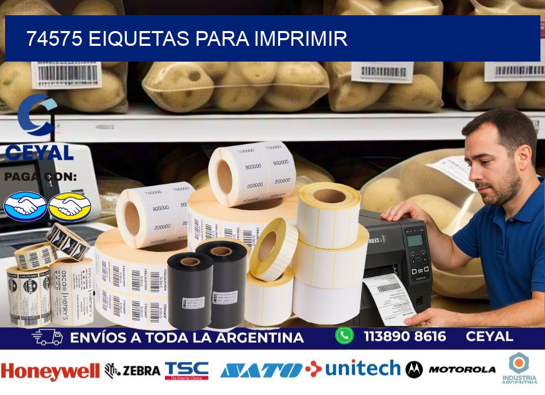 74575 EIQUETAS PARA IMPRIMIR