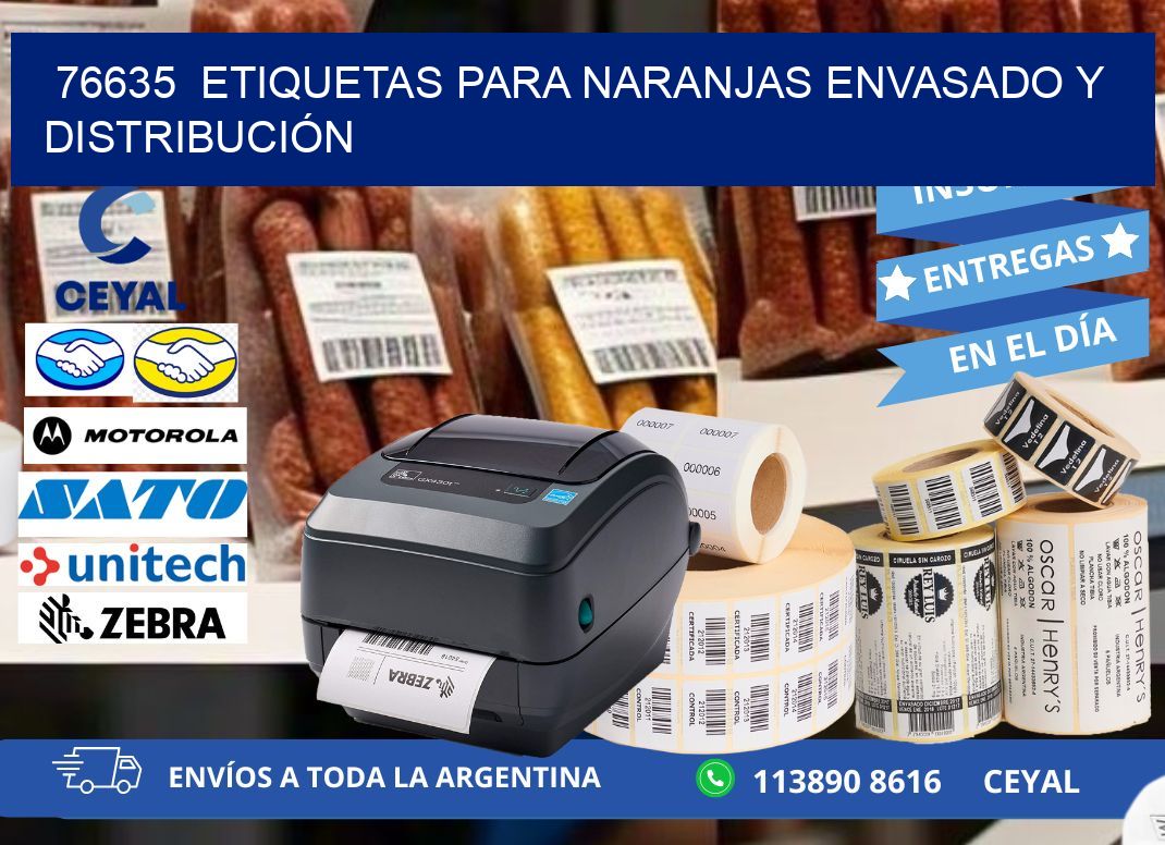 76635  ETIQUETAS PARA NARANJAS ENVASADO Y DISTRIBUCIÓN