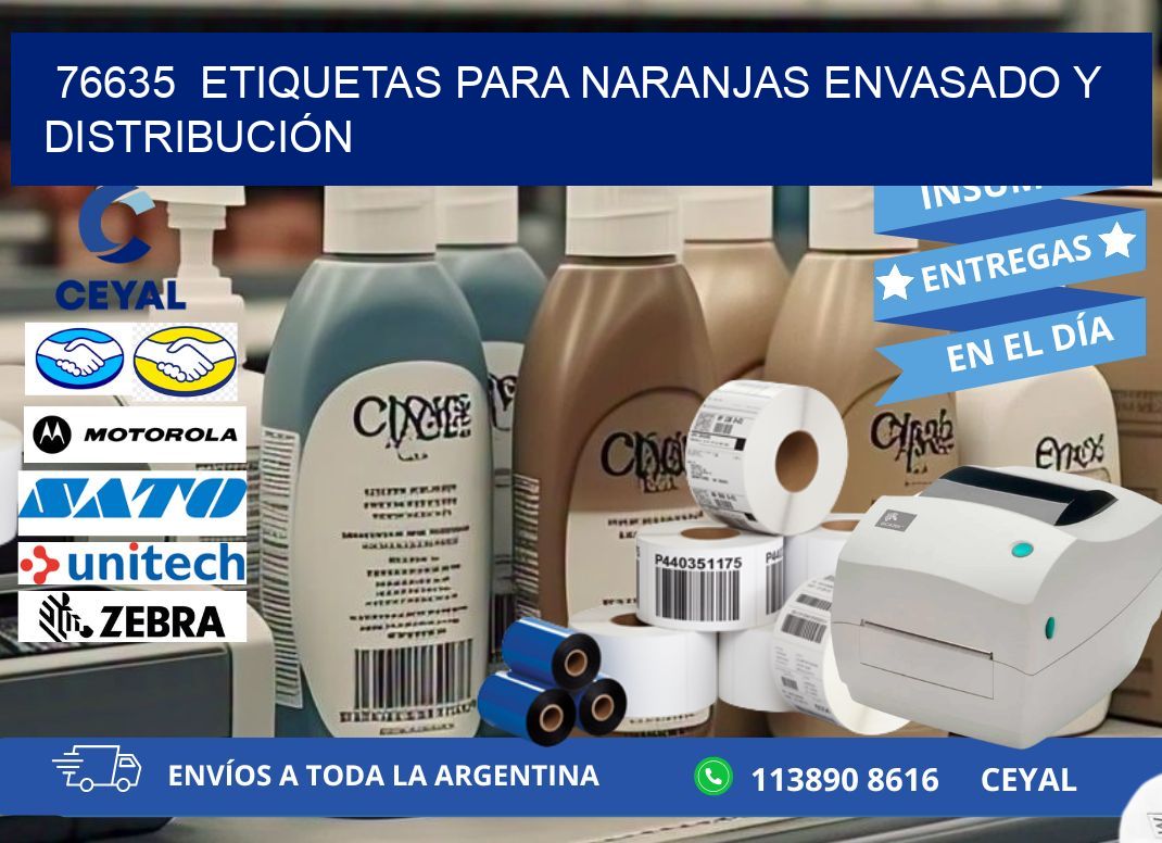 76635  ETIQUETAS PARA NARANJAS ENVASADO Y DISTRIBUCIÓN