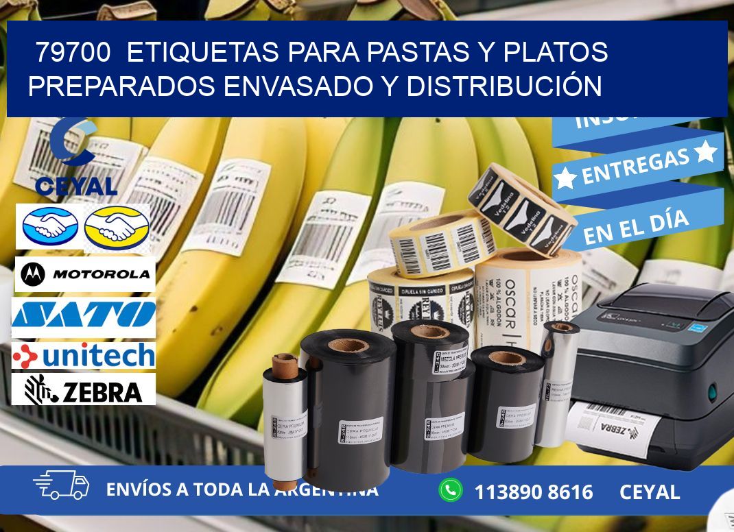 79700  ETIQUETAS PARA PASTAS Y PLATOS PREPARADOS ENVASADO Y DISTRIBUCIÓN