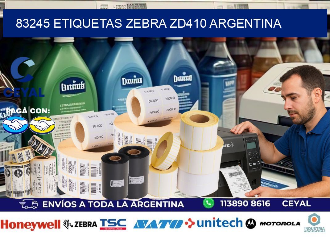83245 etiquetas zebra zd410 argentina