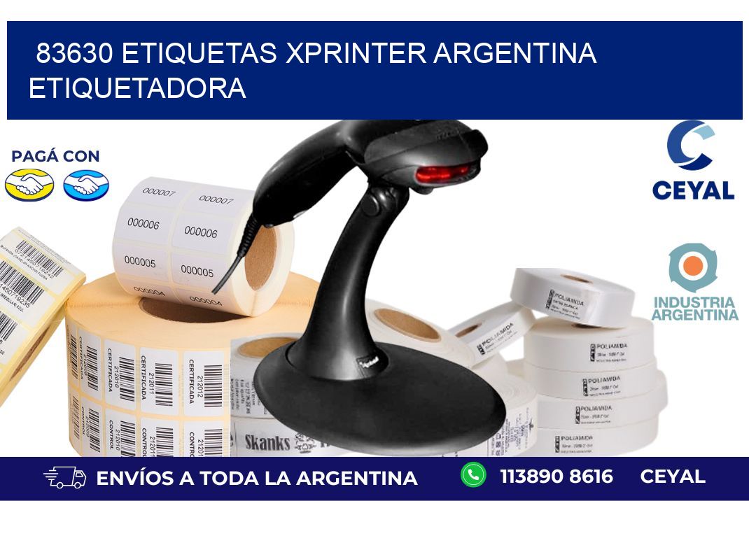 83630 etiquetas xprinter argentina ETIQUETADORA