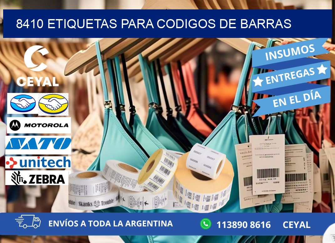 8410 ETIQUETAS PARA CODIGOS DE BARRAS