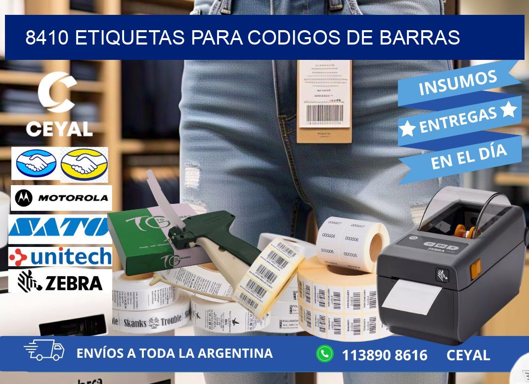 8410 ETIQUETAS PARA CODIGOS DE BARRAS