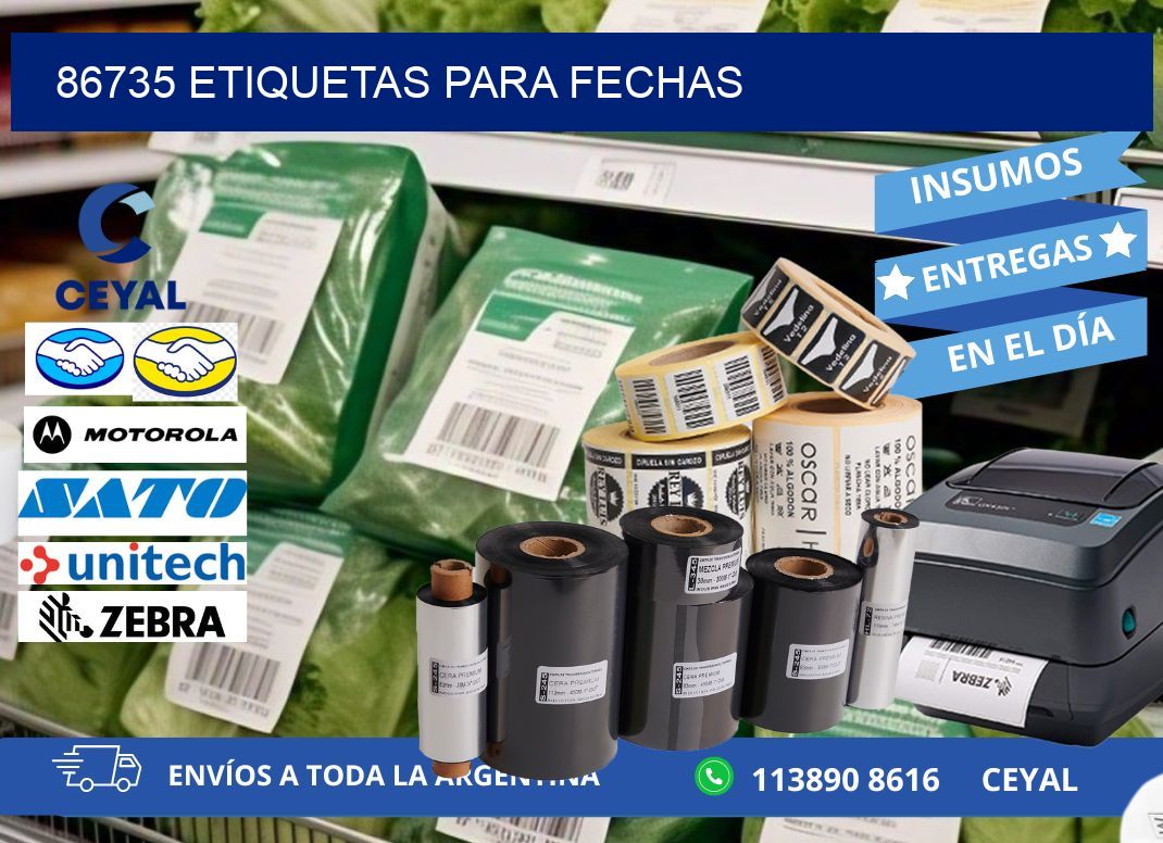 86735 ETIQUETAS PARA FECHAS