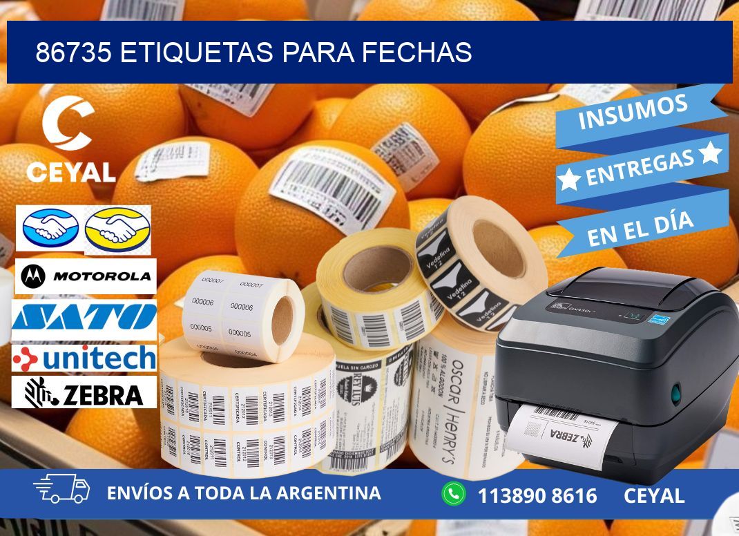 86735 ETIQUETAS PARA FECHAS