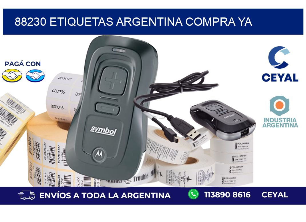 88230 etiquetas argentina COMPRA YA