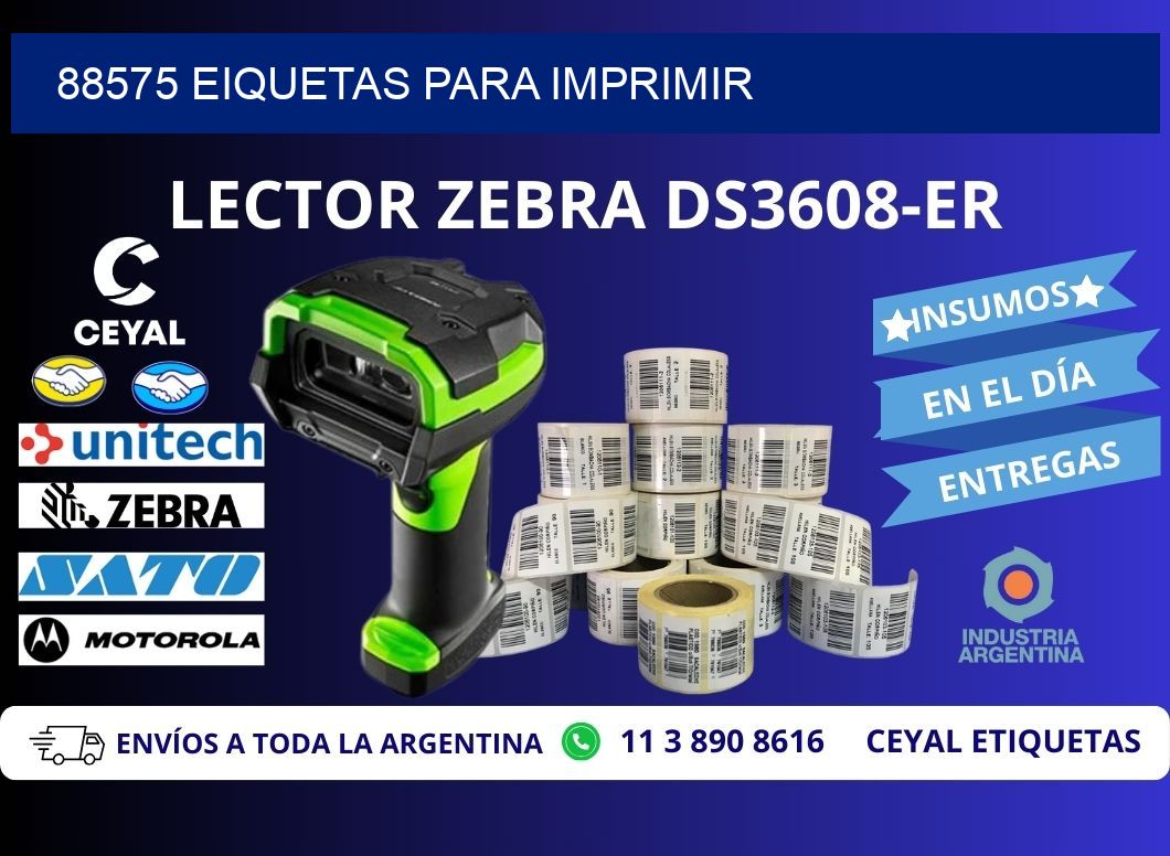 88575 EIQUETAS PARA IMPRIMIR