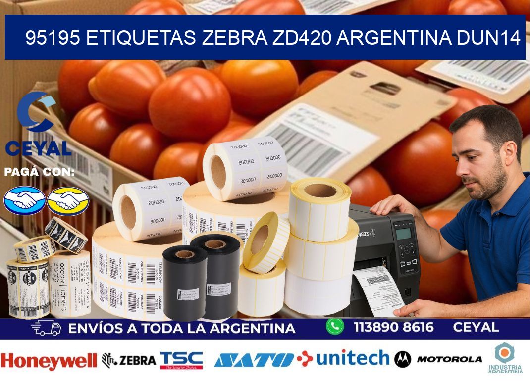 95195 etiquetas zebra zd420 argentina DUN14