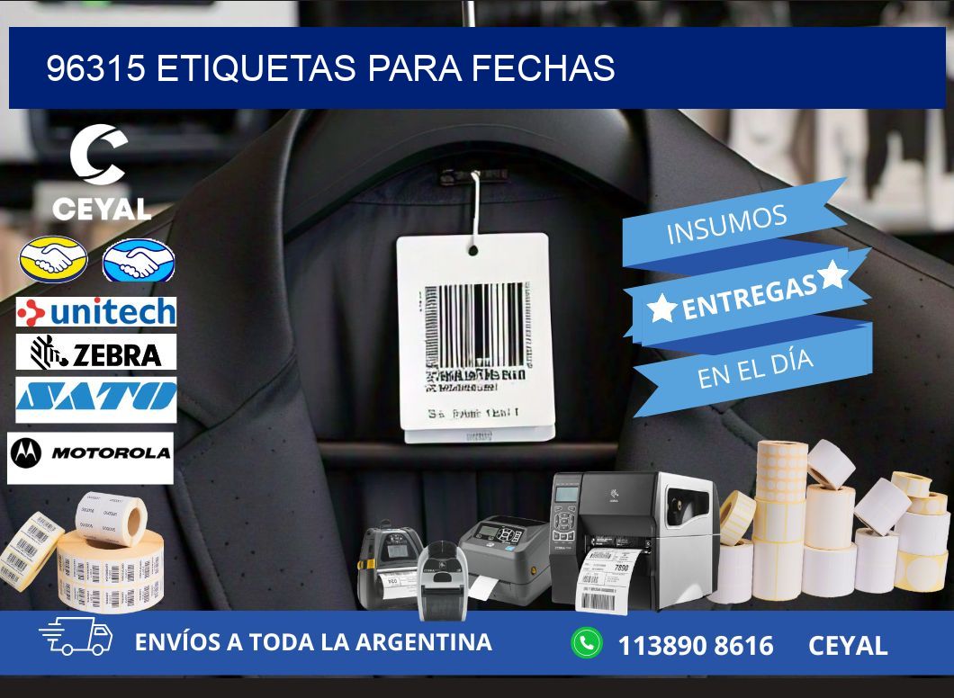 96315 ETIQUETAS PARA FECHAS