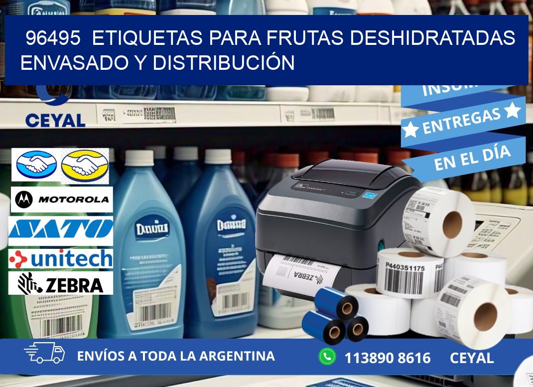 96495  ETIQUETAS PARA FRUTAS DESHIDRATADAS ENVASADO Y DISTRIBUCIÓN