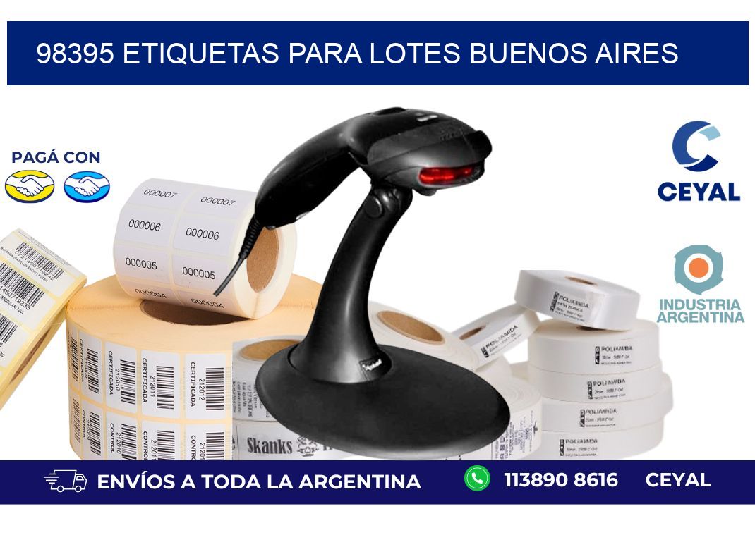 98395 ETIQUETAS PARA LOTES BUENOS AIRES