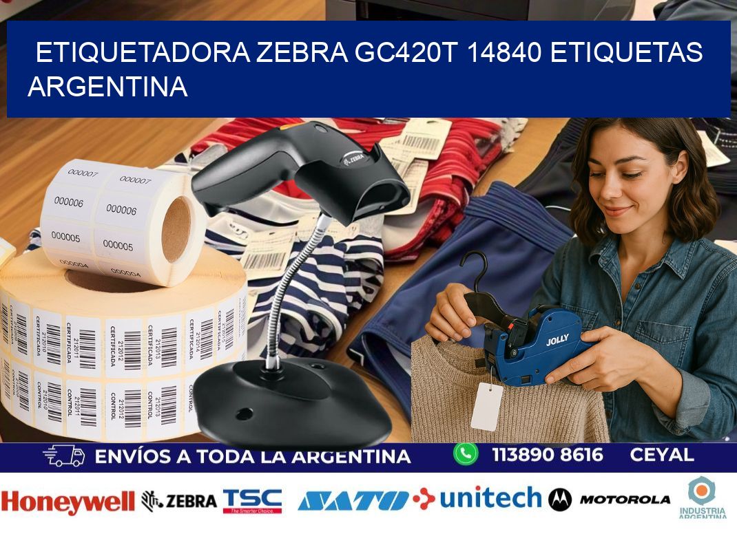 etiquetadora zebra gc420t 14840 etiquetas argentina