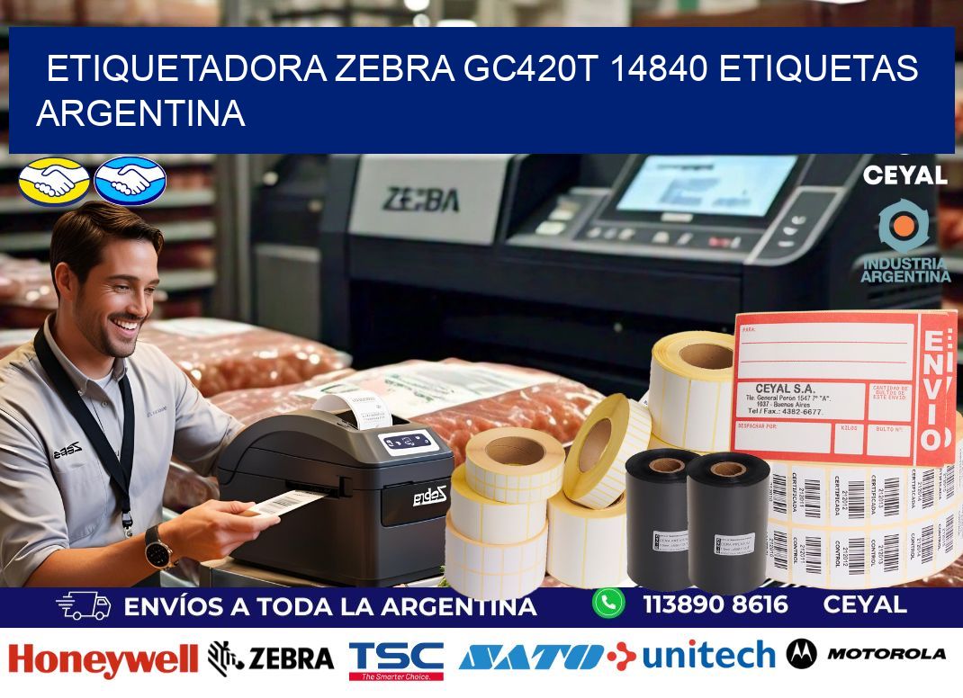 etiquetadora zebra gc420t 14840 etiquetas argentina