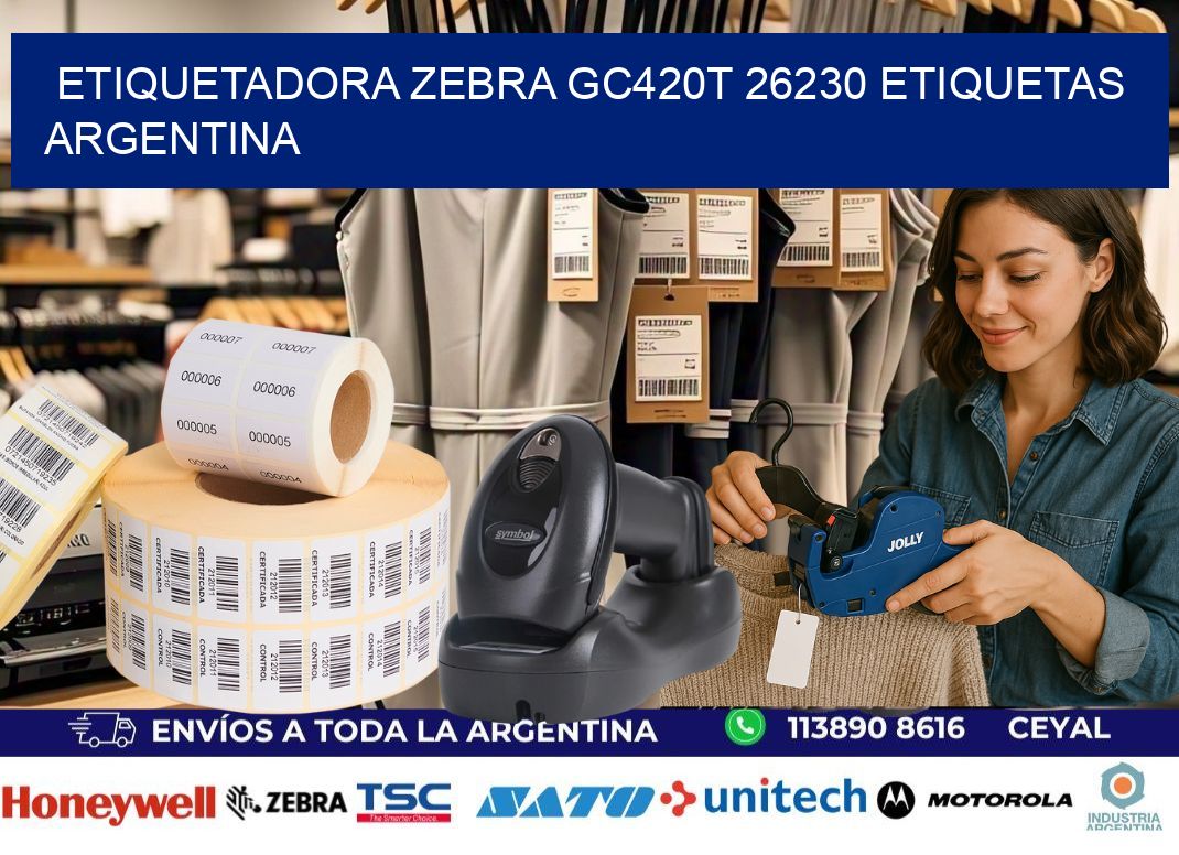 etiquetadora zebra gc420t 26230 etiquetas argentina
