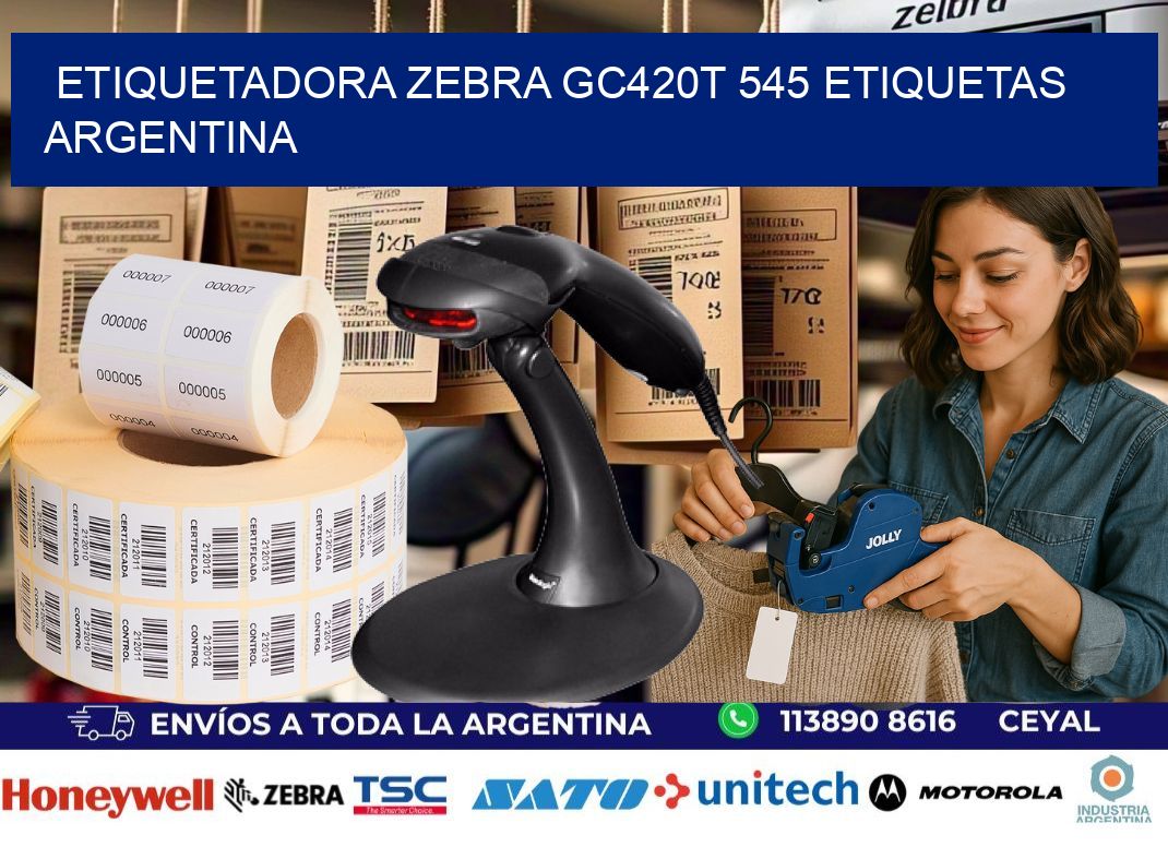 etiquetadora zebra gc420t 545 etiquetas argentina