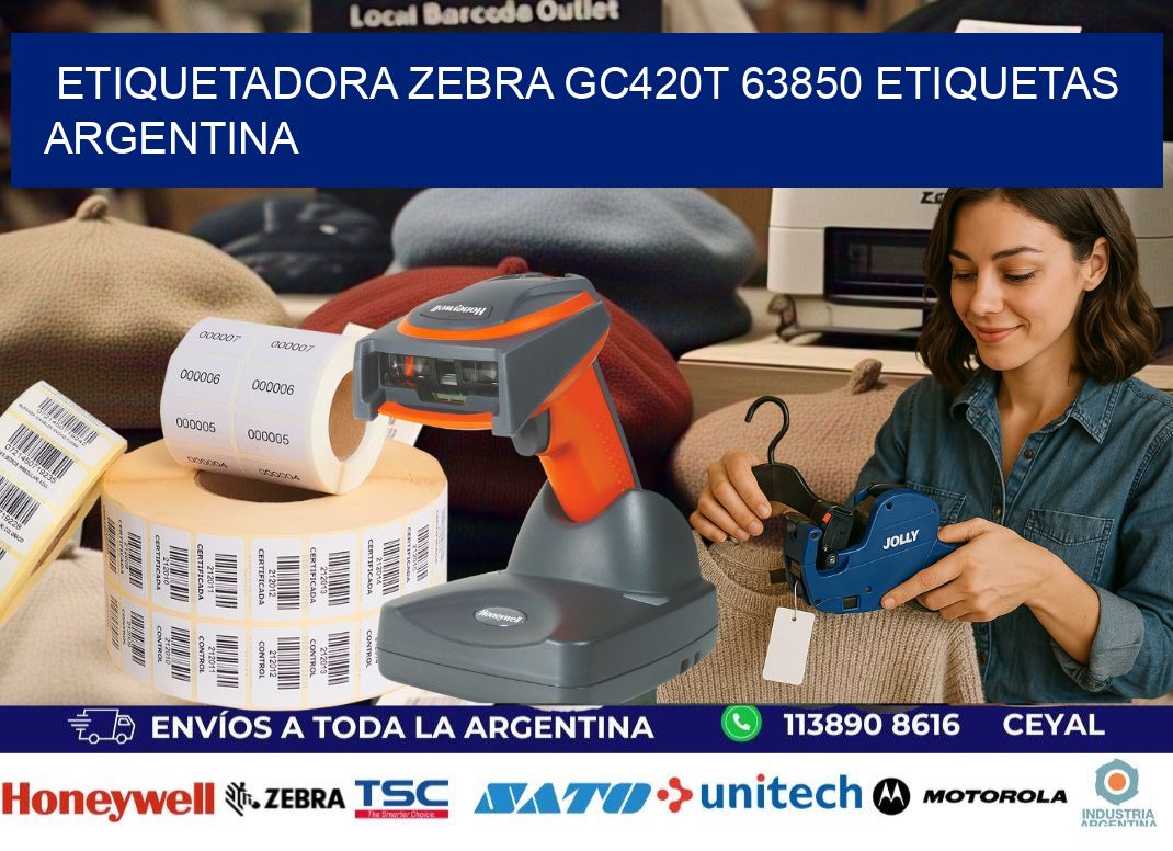 etiquetadora zebra gc420t 63850 etiquetas argentina