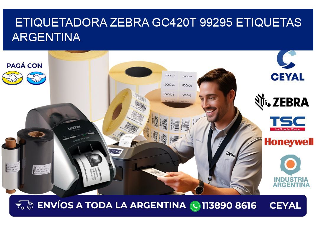 etiquetadora zebra gc420t 99295 etiquetas argentina