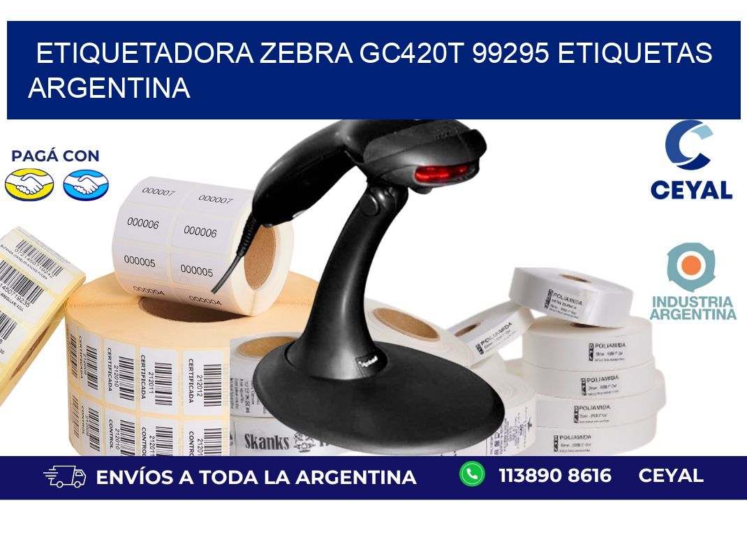 etiquetadora zebra gc420t 99295 etiquetas argentina