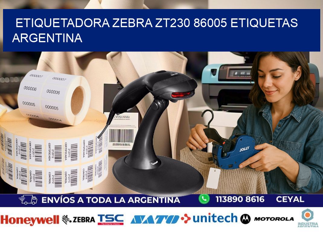 etiquetadora zebra zt230 86005 etiquetas argentina